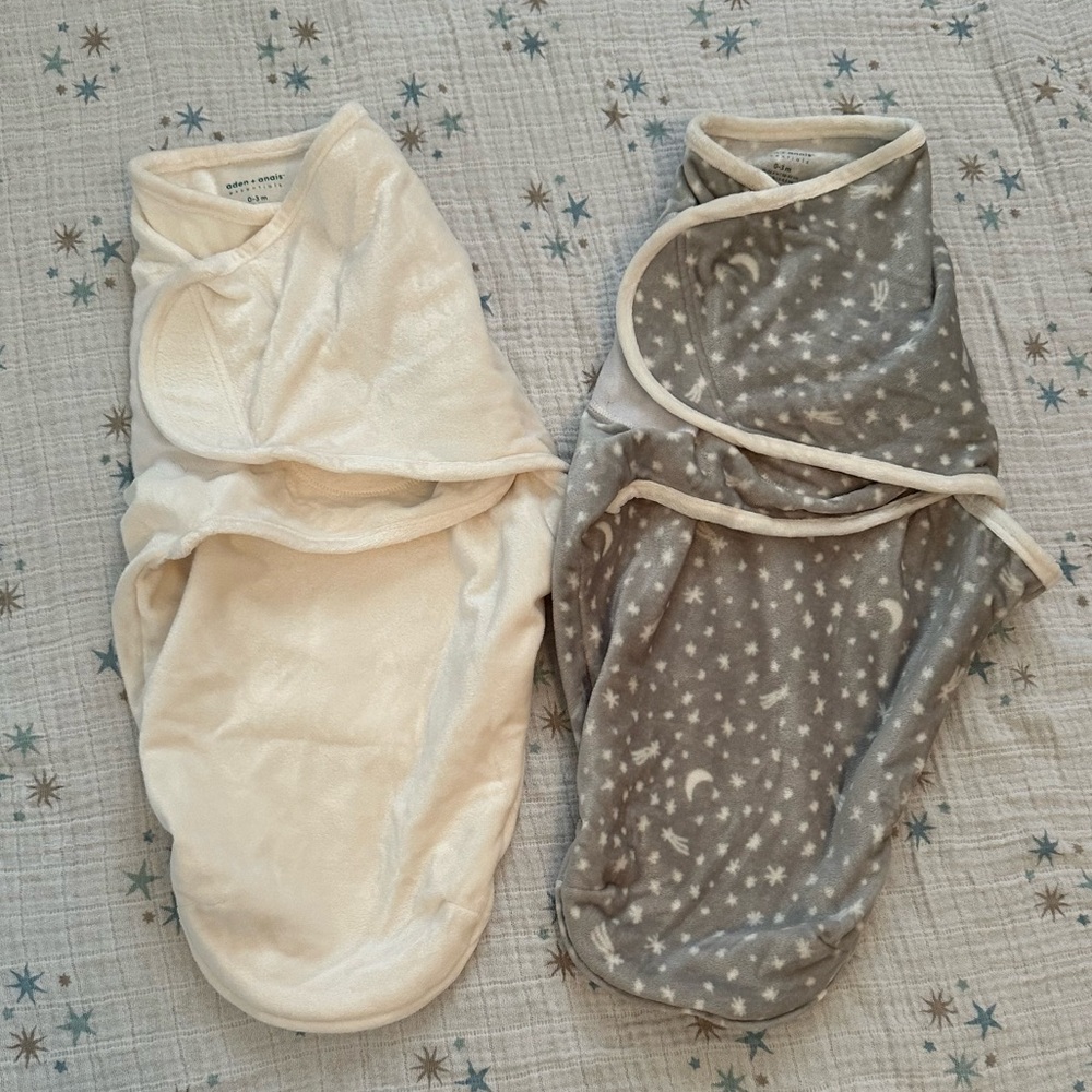 Aden & Anais swaddle wraps 0-3 months
